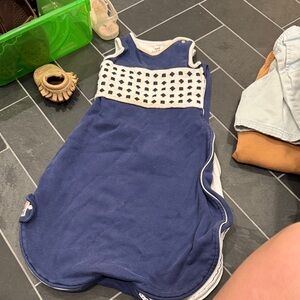 Cozy Navy and White Kids Sleep Sack